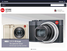 Tablet Screenshot of leica-store-muenchen.de